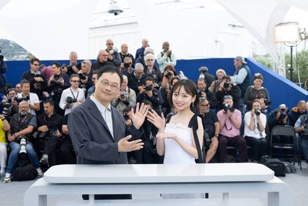 LOVE ON TRIAL Photocall- The 78th Annual Cannes Film Festival KYOKO SAITO and director KOJI FUKADA attend the LOVE ON TRIAL photocall at the 78th annual Cannes Film Festival at Palais des Festivals on May 22, 2025 in Cannes, France.  Copyright: xKazukoxWakayamax