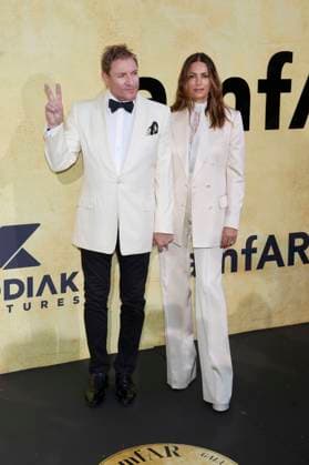 Simon Le Bon mit Ehefrau Yasmin Le Bon bei der 31. amfAR Gala Cannes im Rahmen des Festival de Cannes 2025 78. Internationale Filmfestspiele von Cannes im HÃ tel du Cap-Eden-Roc. Antibes, 22.05.2025