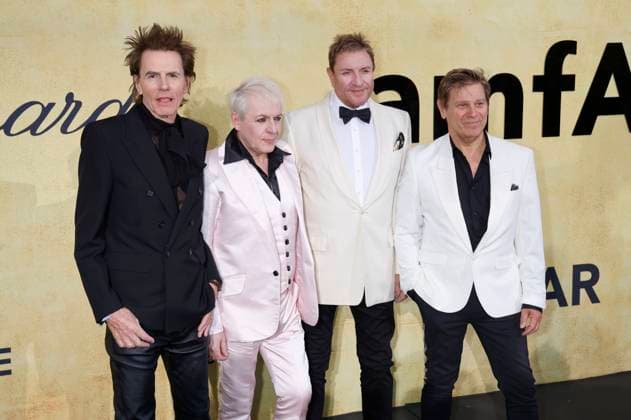 John Taylor, Nick Rhodes, Simon Le Bon und Roger Taylor von Duran Duran bei der 31. amfAR Gala Cannes im Rahmen des Festival de Cannes 2025 78. Internationale Filmfestspiele von Cannes im HÃ tel du Cap-Eden-Roc. Antibes, 22.05.2025