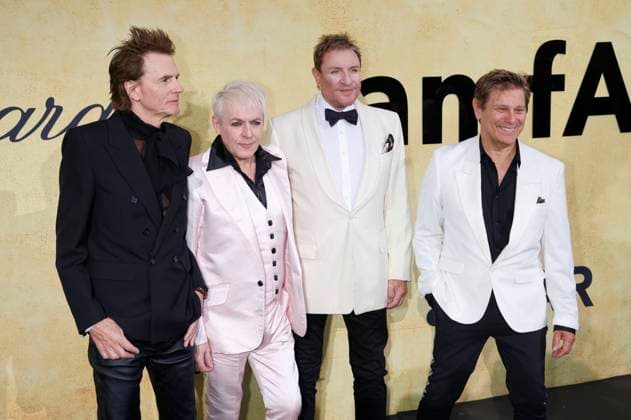 John Taylor, Nick Rhodes, Simon Le Bon und Roger Taylor von Duran Duran bei der 31. amfAR Gala Cannes im Rahmen des Festival de Cannes 2025 78. Internationale Filmfestspiele von Cannes im HÃ tel du Cap-Eden-Roc. Antibes, 22.05.2025