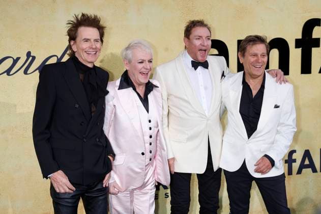 John Taylor, Nick Rhodes, Simon Le Bon und Roger Taylor von Duran Duran bei der 31. amfAR Gala Cannes im Rahmen des Festival de Cannes 2025 78. Internationale Filmfestspiele von Cannes im HÃ tel du Cap-Eden-Roc. Antibes, 22.05.2025