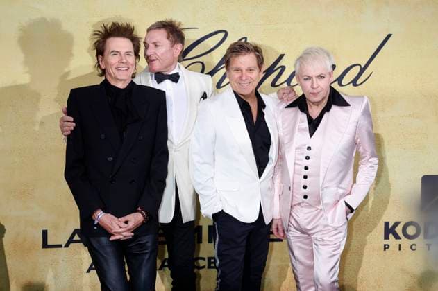 John Taylor, Nick Rhodes, Simon Le Bon und Roger Taylor von Duran Duran bei der 31. amfAR Gala Cannes im Rahmen des Festival de Cannes 2025 78. Internationale Filmfestspiele von Cannes im HÃ tel du Cap-Eden-Roc. Antibes, 22.05.2025