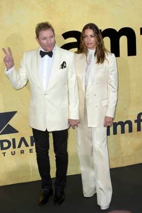 Simon Le Bon and Yasmin Le Bon attend the amfAR Gala Cannes 2025 presented by Chopard at Hotel du Cap-Eden-Roc on Thursday, May 22, 2025 in Cap d Antibes, France.  CAN20250522211 RoccoxSpaziani