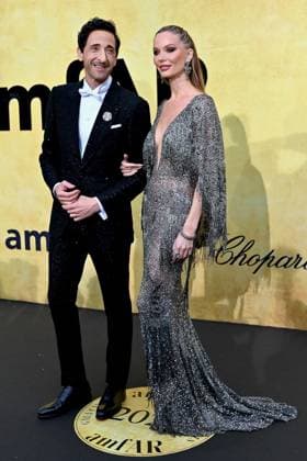Antibes - amfAR Gala Night Red Carpet Adrian Brody and Georgina Chapman attends the amfAR gala Cannes 2025 presented by Chopard at Hotel du Cap-Eden-Roc on May 22, 2025 in Cap d Antibes, France. Photo by Franck Castel ABACAPRESS.COM Antibes France  Copyright: xCastelxFranck ABACAx