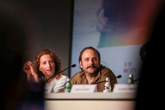 78eme Festival International du Film de Cannes Press conference for the film La venue de lavenir 78th Cannes International Film Festival Press conference for the film The Coming of the Future 445009 2025 05 23 Cannes France Piaton, Julia Macaigne, Vincent  Copyright: xIvankaxVoisinx xStarfacex STAR_445009_028