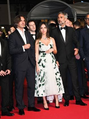 Cannes, 78th Cannes Film Festival 2025 - Evening 11 - Red Carpet of the Film THE 13 Jours 13 Nuits In the photo Dimitri Rassam, Lyna Khoudri and Martin Bourboulon  Copyright: xSimonexComix xipa-agency.netx xPoolxPhotoxEventsx05x IPA_Agency_IPA58149643