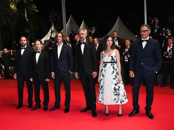 Cannes, 78th Cannes Film Festival 2025 - Evening 11 - Red Carpet of the Film THE 13 Jours 13 Nuits In the photo Dimitri Rassam, Lyna Khoudri and Martin Bourboulon  Copyright: xSimonexComix xipa-agency.netx xPoolxPhotoxEventsx05x IPA_Agency_IPA58149650