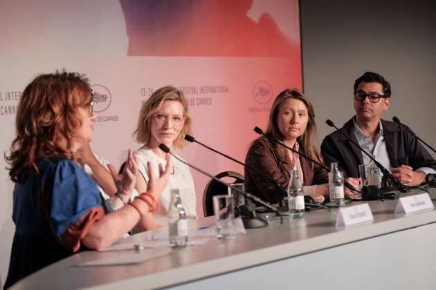Displacement Film Fund press conference at the 78th Cannes International Film Festival Clare Stewart, Mo Harawe, Cate Blanchett, Maryna Er Gorbach, Rajendra Roy at the Displacement Film Fund press conference at the 78th Cannes International Film Festival on 23 May 2025 Franck Boutonnet Pool Bestimage Displacement Film Fund press conference at the 78th Cannes International Film Festival on 23 May 2025 Cannes France  Copyright: xFranckxBoutonnetx xPoolx xBestimagexFranckxBoutonnetx xPoolx xBestimagex