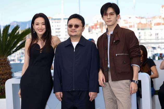 May 23, 2025, Cannes, France: Shu Qi, Jackson Yee and Gengxi Li pose at the photocall of Resurrection during the 78th Cannes Film Festival at Palais des Festivals in Cannes, France, on 23 May 2025. Photo: Cannes France - ZUMAm179 20250523_zep_m179_069 Copyright: xAlecxMichaelx