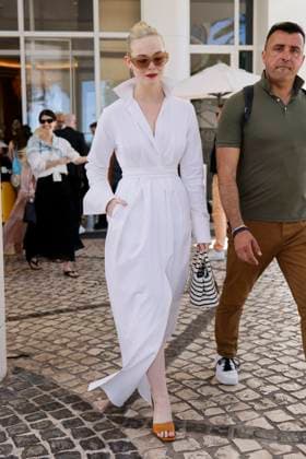 Cannes Elle Fanning leaves Hotel Martinez MP Elle Fanning leaves Hotel Martinez to take a stroll along Croisette ahead the 78th annual Cannes Film Festival on May 24, 2025 in Cannes, France. Photo by Marco Piovanotto ABACAPRESS.COM  Copyright: xPiovanottoxMarco ABACAx