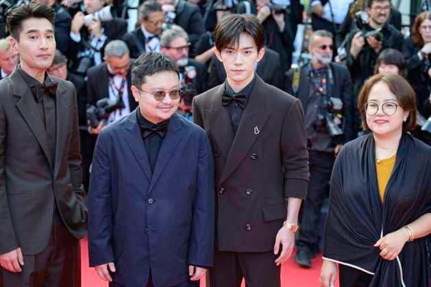 Cannes Closing Ceremony Red Carpet NG Jackson Yee and Bi Gan attending the closing ceremony in Cannes, France on May 24, 2025, as part of the 78th Cannes Film Festival. Photo by Nicolas Genin ABACAPRESS.COM Cannes France  Copyright: xGeninxNicolas ABACAx