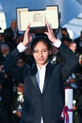 Cannes Winners Photocall AM Nadia Melliti and Hafsia Herzi winner of the Best Actress Award for The Little Sister , pose with the Best Actress Award during the Palme D Or Winners photocall in Cannes, France on May 24, 2025 as part of the 78th Cannes Film Festival. Photo by Aurore Marechal ABACAPRESS.COM Cannes France  Copyright: xMarechalxAurore ABACAx