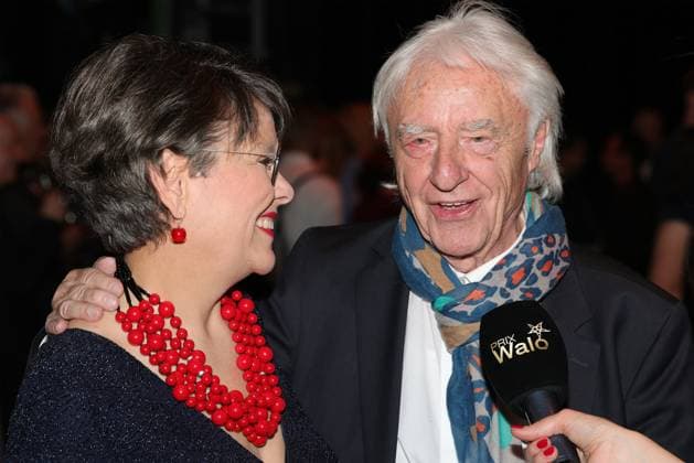 Verleihung des 49. Prix Walo Emil Steinberger mit Ehefrau Niccel. Verleihung des 49. Prix Walo für das Jahr 2024 am 24.05.2025 im SRF Studio 1 in Zürich-Leutschenbach, Zürich, Schweiz.