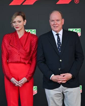 Monaco, Monaco GP 2025, Award Ceremony Pictured: Charlene of Monaco, Prince Albert II of Monaco  Copyright: xManuelexMangiarottix xipa-agency.netx xManuelexMangiarottix IPA_Agency_IPA58235697