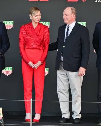 Monaco, Monaco GP 2025, Award Ceremony Pictured: Charlene of Monaco, Prince Albert II of Monaco  Copyright: xManuelexMangiarottix xipa-agency.netx xManuelexMangiarottix IPA_Agency_IPA58235779