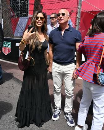 Monaco, Celebrities at the Monaco GP 2025. Monaco, Jeff Bezos and Lauren Sanchez at the Monaco GP 2025. photo: Jeff Bezos and Lauren Sanchez Monte Carlo  Copyright: xIPA ABACAx
