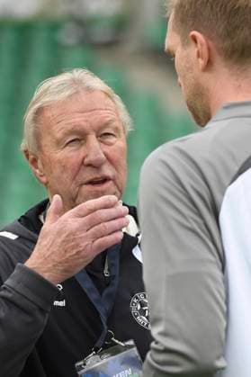 Horst Hrubesch beim Benefiz-Fußballspiel Kicken mit Stars im Eilenriedestadion. Hannover, 25.05.2025