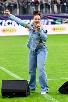 Oceana beim Benefiz-Fußballspiel Kicken mit Stars im Eilenriedestadion. Hannover, 25.05.2025