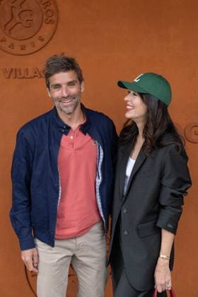 2025 French Open - Celebrities At Village Day 2 NB Arnaud Clement and Nolwenn Leroy attends Village during the 2025 French Open at Roland Garros on May 26, 2025 in Paris, France. Photo by Nasser Berzane ABACAPRESS.COM Paris France  Copyright: xBerzanexNasser ABACAx