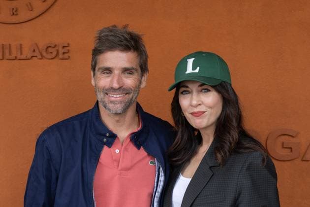 2025 French Open - Celebrities At Village Day 2 NB Arnaud Clement and Nolwenn Leroy attends Village during the 2025 French Open at Roland Garros on May 26, 2025 in Paris, France. Photo by Nasser Berzane ABACAPRESS.COM Paris France  Copyright: xBerzanexNasser ABACAx
