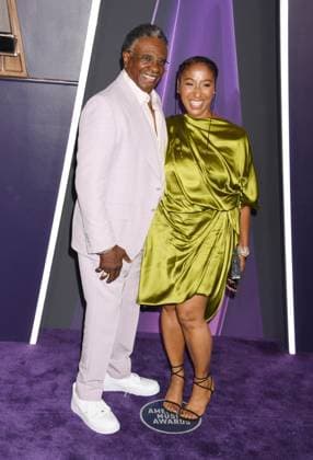 LAS VEGAS, NV - MAY 26: **EDITORIAL USE ONLY** Keith David and Dionne Lea Williams at the 2025 American Music Awards at Fontainebleau Las Vegas on May 26, 2025 in Las Vegas, Nevada. Copyright: xJeffreyxMayerx