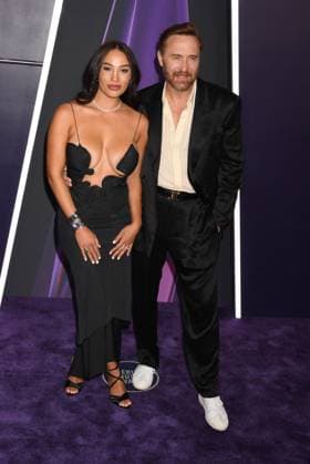 LAS VEGAS, NV - MAY 26: **EDITORIAL USE ONLY** Jessica Ledon and David Guetta at the 2025 American Music Awards at Fontainebleau Las Vegas on May 26, 2025 in Las Vegas, Nevada. Copyright: xJeffreyxMayerx