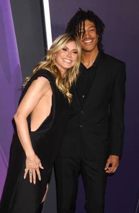 LAS VEGAS, NV - MAY 26: **EDITORIAL USE ONLY** Heidi Klum and Henry Günther Ademola Dashtu Samuel at the 2025 American Music Awards at Fontainebleau Las Vegas on May 26, 2025 in Las Vegas, Nevada. Copyright: xJeffreyxMayerx