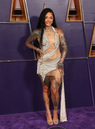Kehlani arrives for the 51st annual American Music Awards at the Fontainebleau Las Vegas on Monday, May 26, 2025.  LAV20250525448 JAMESxATOA
