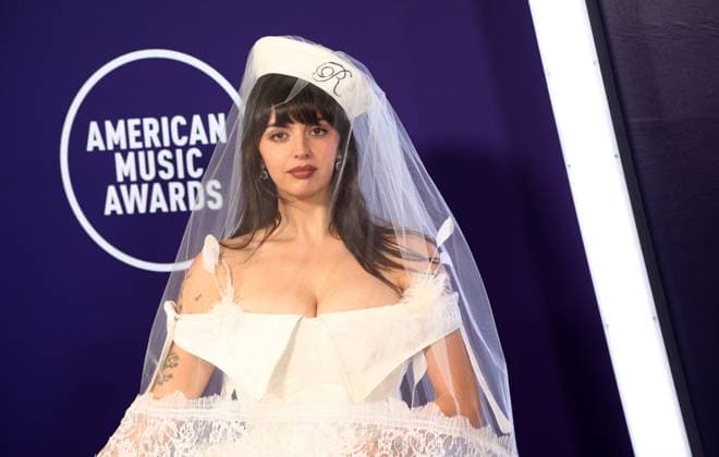 Rebecca Black arrives for the 51st annual American Music Awards at the Fontainebleau Las Vegas on Monday, May 26, 2025.  LAV20250525430 JAMESxATOA