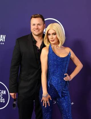 Spencer Pratt and Heidi Montag arrive for the 51st annual American Music Awards at the Fontainebleau Las Vegas on Monday, May 26, 2025.  LAV20250525461 JAMESxATOA