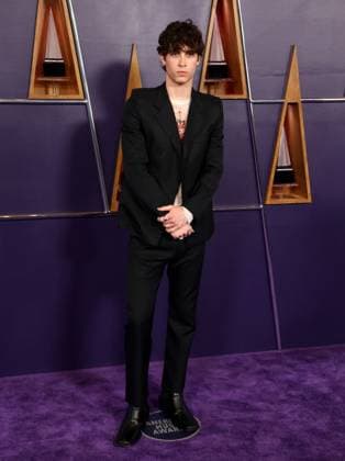Aidan Bissett arrives for the 51st annual American Music Awards at the Fontainebleau Las Vegas on Monday, May 26, 2025.  LAV20250525485 JAMESxATOA