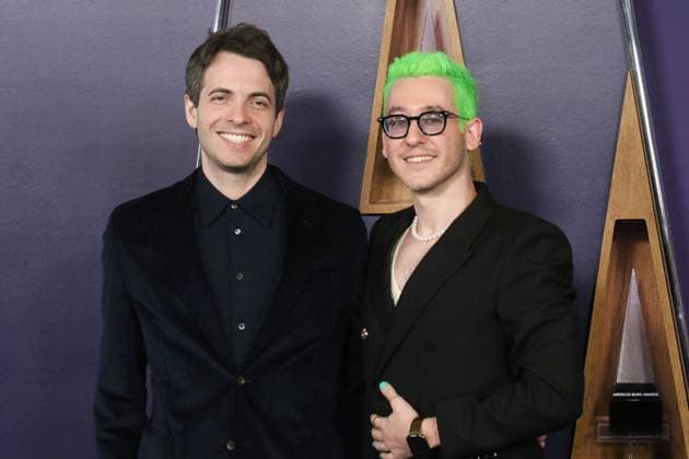May 26, 2025, Las Vegas, Nevada, USA: Andrew Underberg and Sam Haft at the 2025 American Music Awards held at the Fontainebleau Hotel in Las Vegas, Nevada on Monday May 26, 2025. BURT HARRIS BNS PI Las Vegas USA - ZUMAp124 20250526_zaa_p124_006 Copyright: xBurtxHarrisx