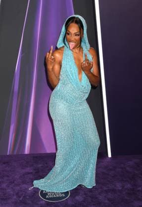 LAS VEGAS, NV - MAY 26: **EDITORIAL USE ONLY** Tiffany Haddish at the 2025 American Music Awards at Fontainebleau Las Vegas on May 26, 2025 in Las Vegas, Nevada. Copyright: xJeffreyxMayerx