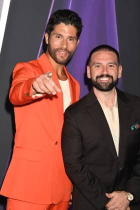 LAS VEGAS, NV - MAY 26: **EDITORIAL USE ONLY** Dan + Shay at the 2025 American Music Awards at Fontainebleau Las Vegas on May 26, 2025 in Las Vegas, Nevada. Copyright: xJeffreyxMayerx