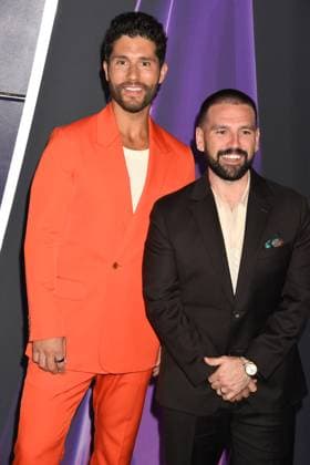 LAS VEGAS, NV - MAY 26: **EDITORIAL USE ONLY** Dan + Shay at the 2025 American Music Awards at Fontainebleau Las Vegas on May 26, 2025 in Las Vegas, Nevada. Copyright: xJeffreyxMayerx
