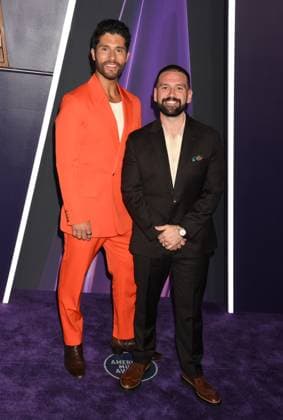 LAS VEGAS, NV - MAY 26: **EDITORIAL USE ONLY** Dan + Shay at the 2025 American Music Awards at Fontainebleau Las Vegas on May 26, 2025 in Las Vegas, Nevada. Copyright: xJeffreyxMayerx