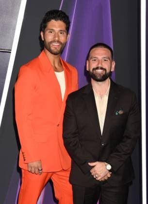 LAS VEGAS, NV - MAY 26: **EDITORIAL USE ONLY** Dan + Shay at the 2025 American Music Awards at Fontainebleau Las Vegas on May 26, 2025 in Las Vegas, Nevada. Copyright: xJeffreyxMayerx