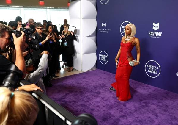 Sexyy Red arrives for the 51st annual American Music Awards at the Fontainebleau Las Vegas on Monday, May 26, 2025.  LAV20250525513 JAMESxATOA