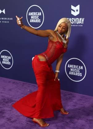 Sexyy Red arrives for the 51st annual American Music Awards at the Fontainebleau Las Vegas on Monday, May 26, 2025.  LAV20250525514 JAMESxATOA