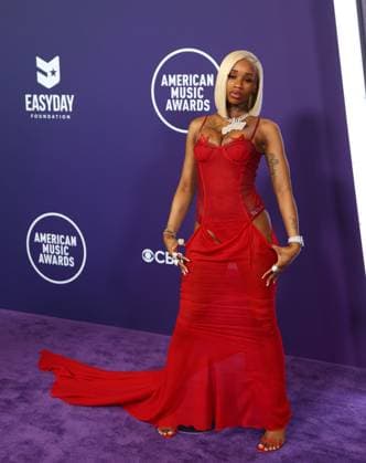 Sexyy Red arrives for the 51st annual American Music Awards at the Fontainebleau Las Vegas on Monday, May 26, 2025.  LAV20250525515 JAMESxATOA