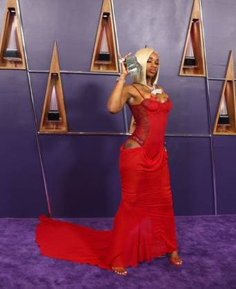 Sexyy Red arrives for the 51st annual American Music Awards at the Fontainebleau Las Vegas on Monday, May 26, 2025.  LAV20250525518 JAMESxATOA