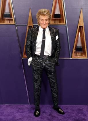Rod Stewart arrives for the 51st annual American Music Awards at the Fontainebleau Las Vegas on Monday, May 26, 2025.  LAV20250525525 JAMESxATOA