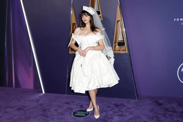 May 26, 2025, Las Vegas, California, USA: LAS VEGAS, NEVADA - MAY 26: Rebecca Black at the 2025 American Music Awards at Fontainebleau Las Vegas Las Vegas USA - ZUMAg107 20250526_zep_g107_038 Copyright: xNinaxPrommerx