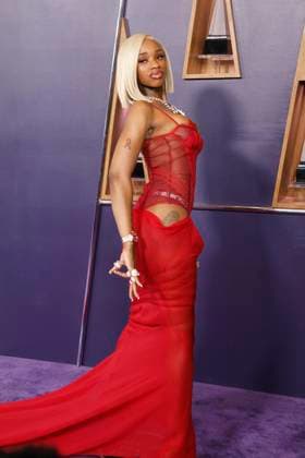 May 26, 2025, Las Vegas, California, USA: LAS VEGAS, NEVADA - MAY 26: Sexxy Red at the 2025 American Music Awards at Fontainebleau Las Vegas Las Vegas USA - ZUMAg107 20250526_zep_g107_082 Copyright: xNinaxPrommerx