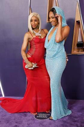 May 26, 2025, Las Vegas, California, USA: LAS VEGAS, NEVADA - MAY 26: Sexxy Red, Tiffany Haddish at the 2025 American Music Awards at Fontainebleau Las Vegas Las Vegas USA - ZUMAg107 20250526_zep_g107_095 Copyright: xNinaxPrommerx
