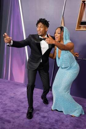 May 26, 2025, Las Vegas, California, USA: LAS VEGAS, NEVADA - MAY 26: Jon Batiste, Tiffany Haddish at the 2025 American Music Awards at Fontainebleau Las Vegas Las Vegas USA - ZUMAg107 20250526_zep_g107_101 Copyright: xNinaxPrommerx