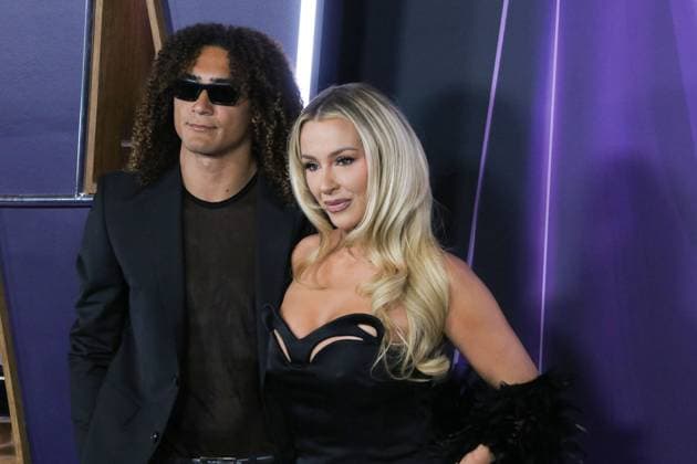 May 26, 2025, Las Vegas, Nevada, USA: Makoa Kaleiki Ho and Tana Mongeau at the 2025 American Music Awards held at the Fontainebleau Hotel in Las Vegas, Nevada on Monday May 26, 2025. BURT HARRIS BNS PI Las Vegas USA - ZUMAp124 20250526_zaa_p124_050 Copyright: xBurtxHarrisx