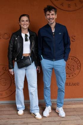 French Open - Vips At The Village - Day 3 A Guest and Arnaud Tsamere take a pose at Roland Garros for the French open on May 27, 2025, in Paris, France. Photo by Laurent Zabulon ABACAPRESS.COM Paris France  Copyright: xZabulonxLaurent ABACAx