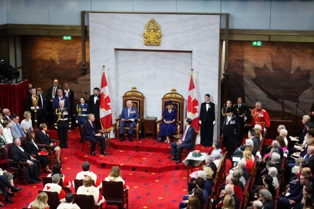 May 27, 2025, Ottawa, On, Canada: King Charles delivers the speech from the throne in the Senate in Ottawa on Tuesday, May 27, 2025. Ottawa Canada  - ZUMAc35_ 20250527_zaf_c35_042 Copyright: xSeanxKilpatrickx