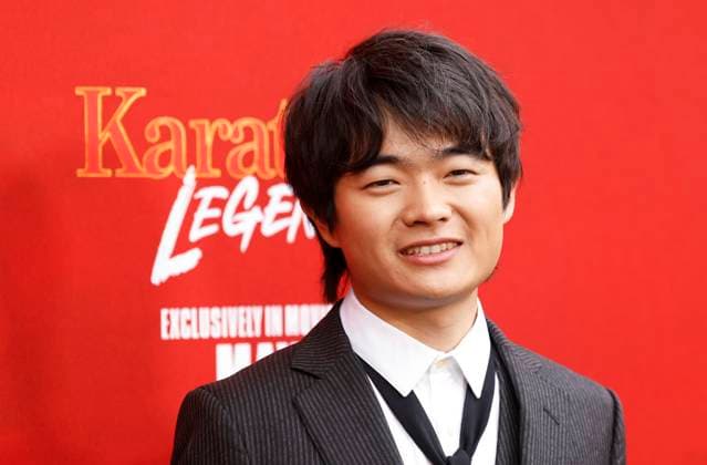 Ben Wang arrives on the red carpet at the Karate Kid: Legends Premiere at SVA Theater on Tuesday, May 27, 2025 in New York City.  NYP20250527208 JohnxAngelillo
